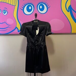 Guess Vintage Stretch Satin Secretary Dress NWT